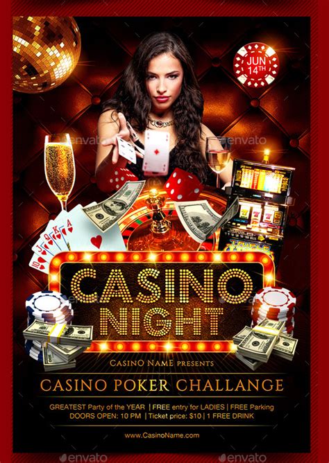  casino night flyer